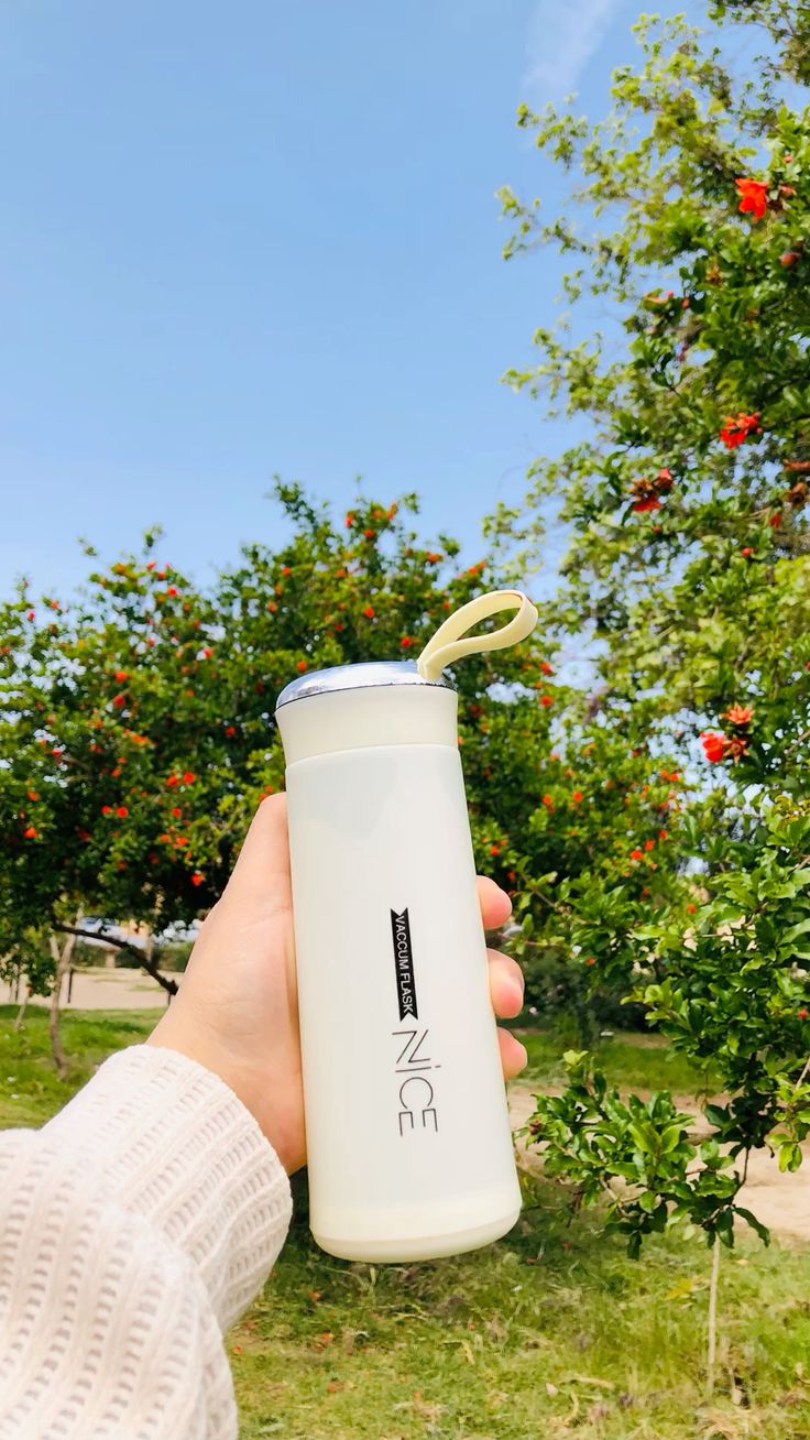 CUTEZIE Premium NICE Glass Water Bottle 400ml for Adults Students Office Car Outdoor Gym (Assorted Color) Pack Of 1